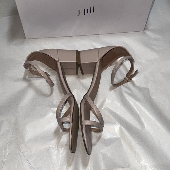 J. Jill Schu226261 Chablis ankle strap leather block heel sandals Sz 8.5 new - Picture 7 of 8